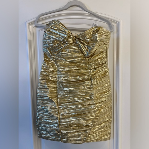 COPY - 80’s gold cocktail dress - Picture 1 of 3